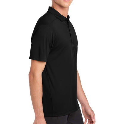 Sport-Tek ST520 custom polo in black, right side view