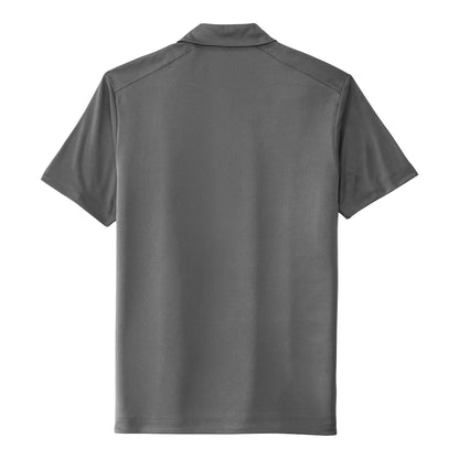 Sport-Tek ST520 custom polo in dark smoke grey, back view
