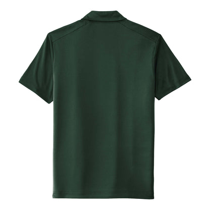 Sport-Tek ST520 custom polo in forest green, back view