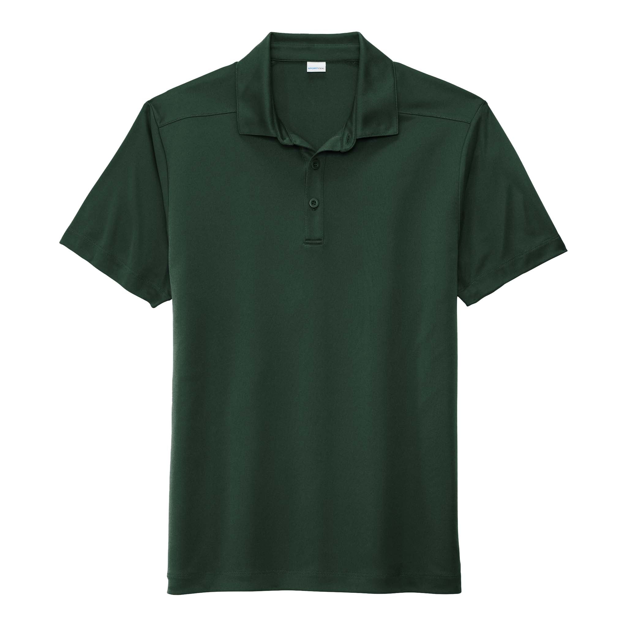 Sport-Tek ST520 custom polo in forest green, front view