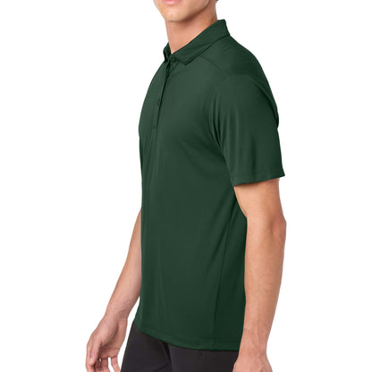 Sport-Tek ST520 custom polo in forest green, left side view