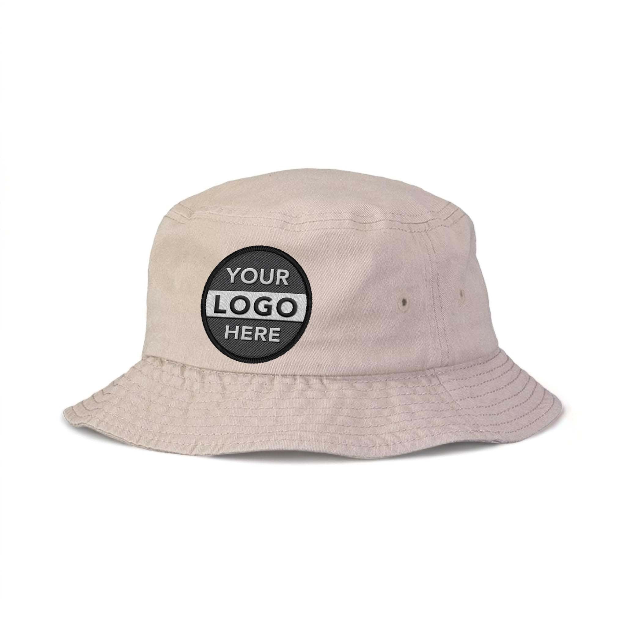 Sportsman 2050 custom embroidered patch hat in khaki