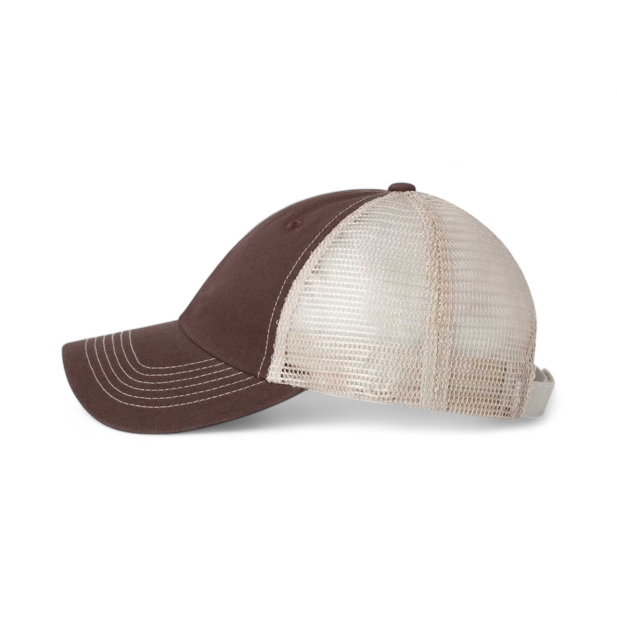 Side view of Sportsman 3100 custom hat in brown and stone