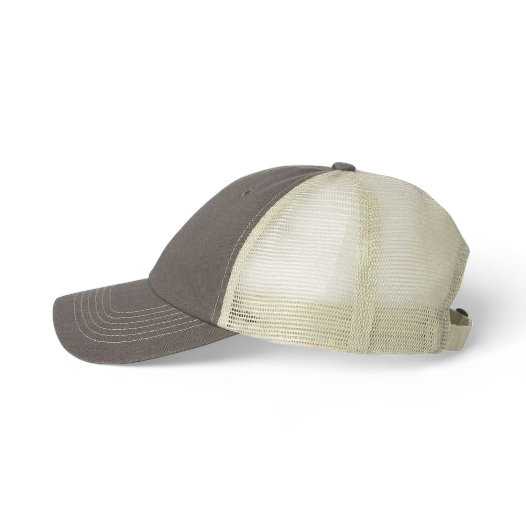 Side view of Sportsman 3100 custom hat in charcoal and stone