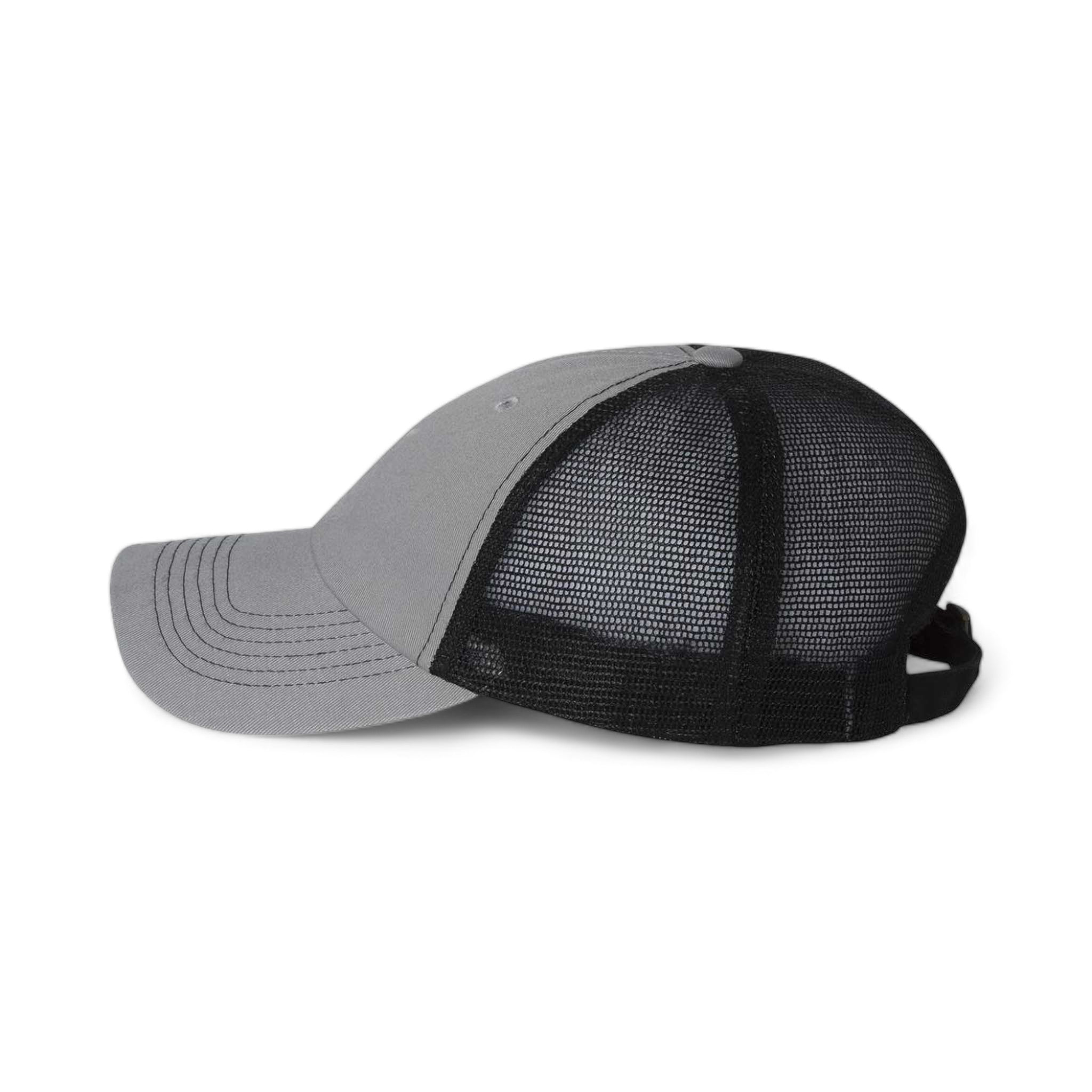 Side view of Sportsman 3100 custom hat in grey and black