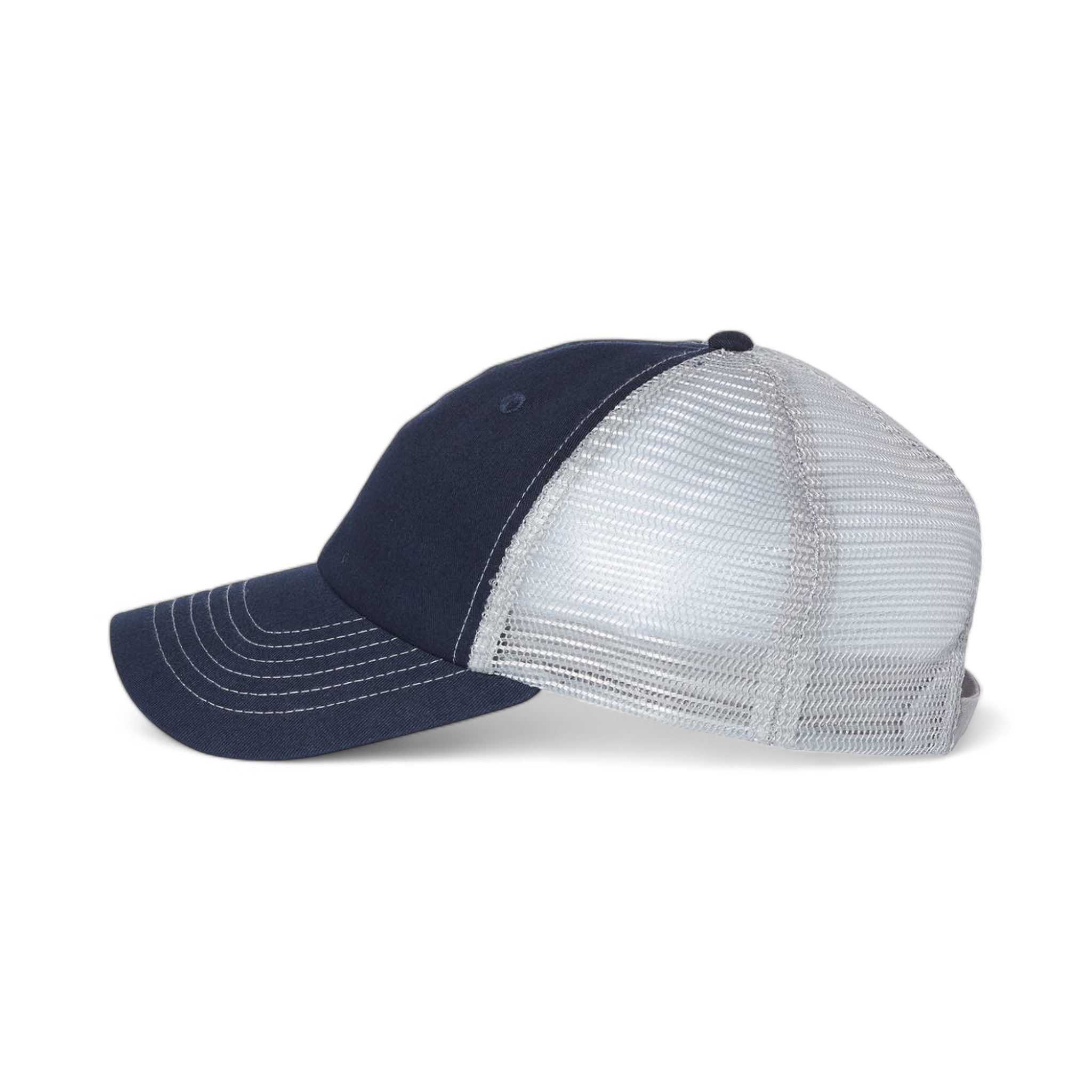 Side view of Sportsman 3100 custom hat in navy and grey