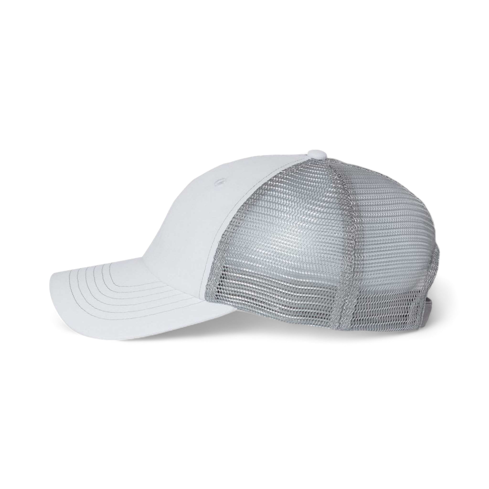 Side view of Sportsman 3100 custom hat in white and grey