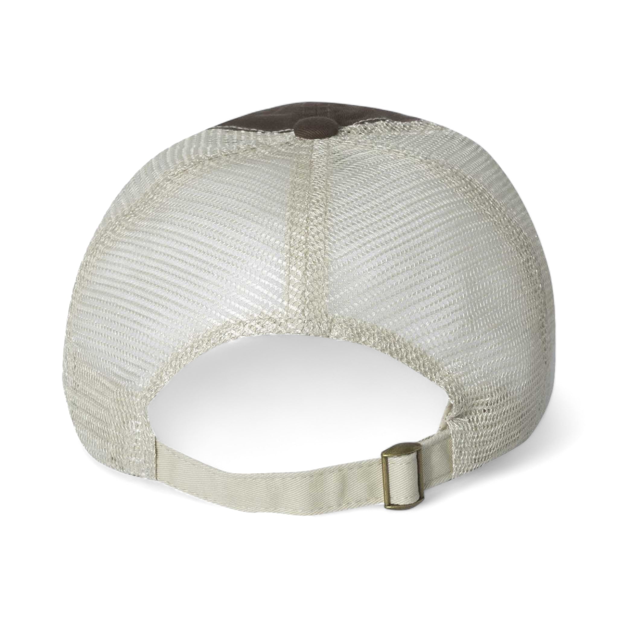 Back view of Sportsman 3100 custom hat in brown and stone