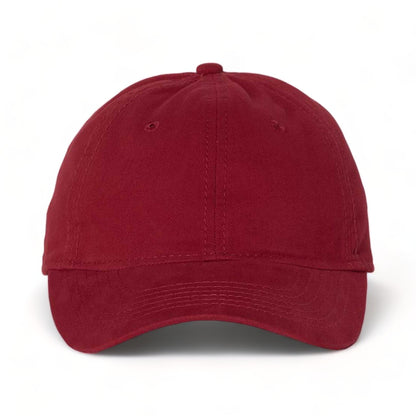 Front view of Sportsman AH35 custom hat in cardinal