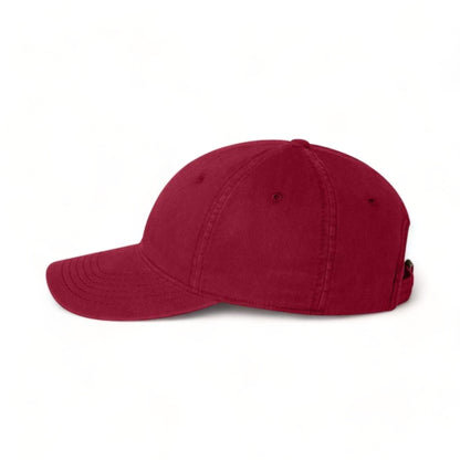 Side view of Sportsman AH35 custom hat in cardinal