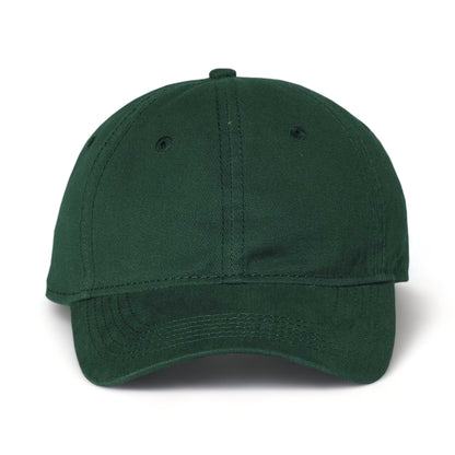 Front view of Sportsman AH35 custom hat in dark green