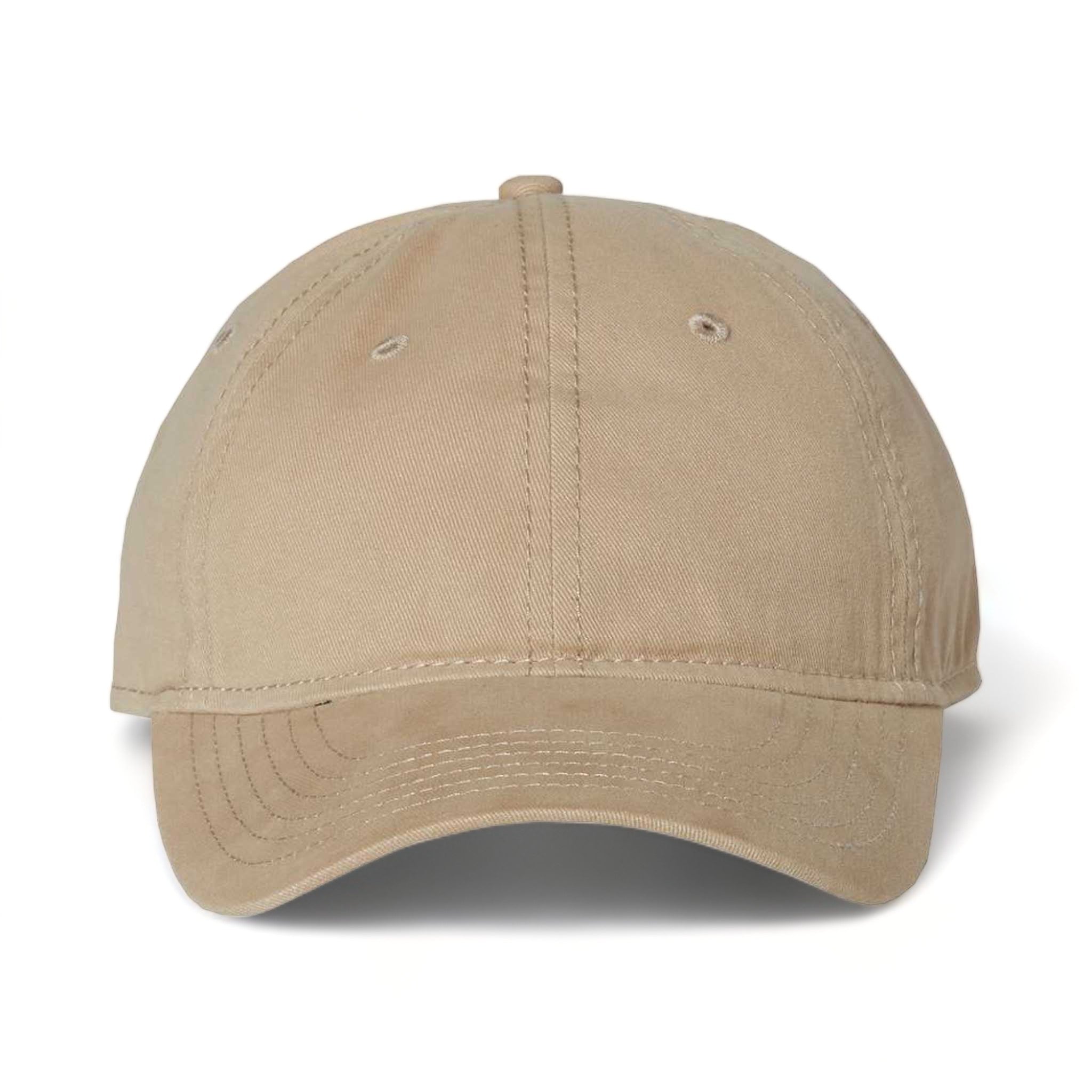 Front view of Sportsman AH35 custom hat in khaki