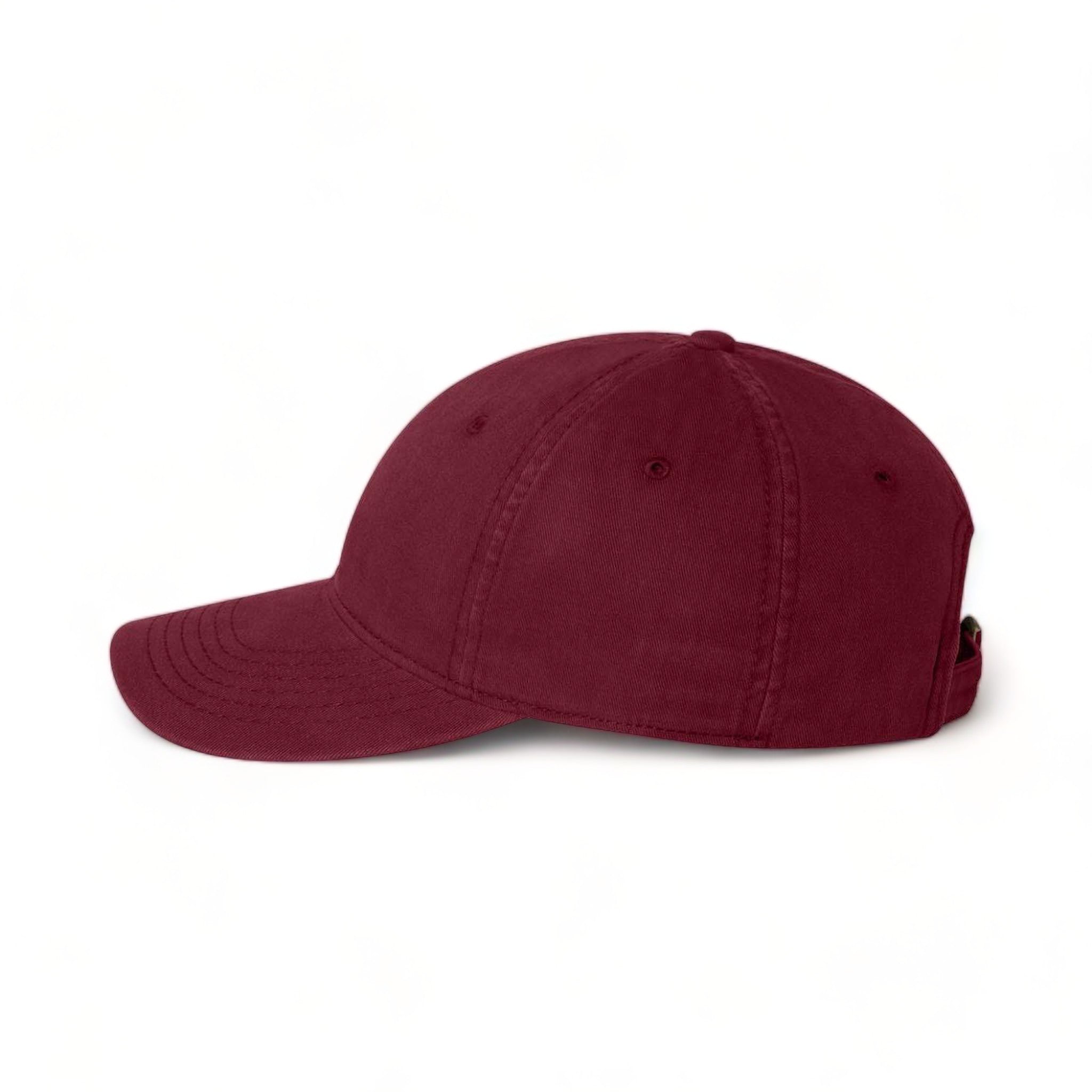 Side view of Sportsman AH35 custom hat in maroon