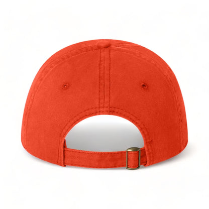 Back view of Sportsman AH35 custom hat in orange