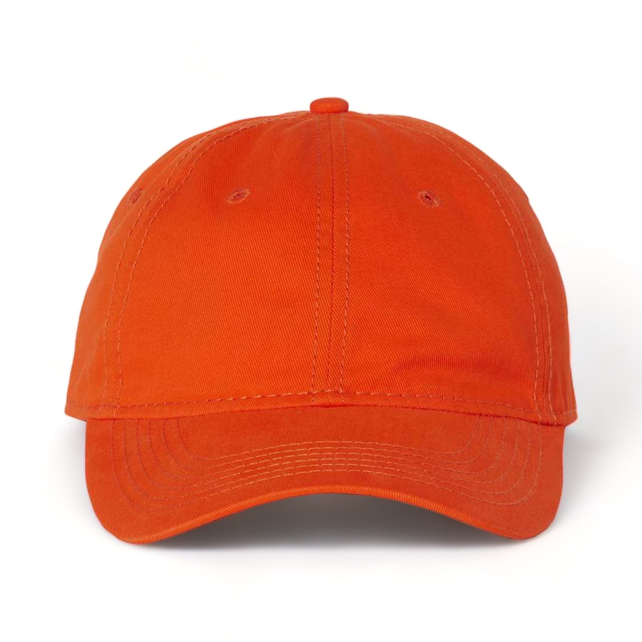 Front view of Sportsman AH35 custom hat in orange