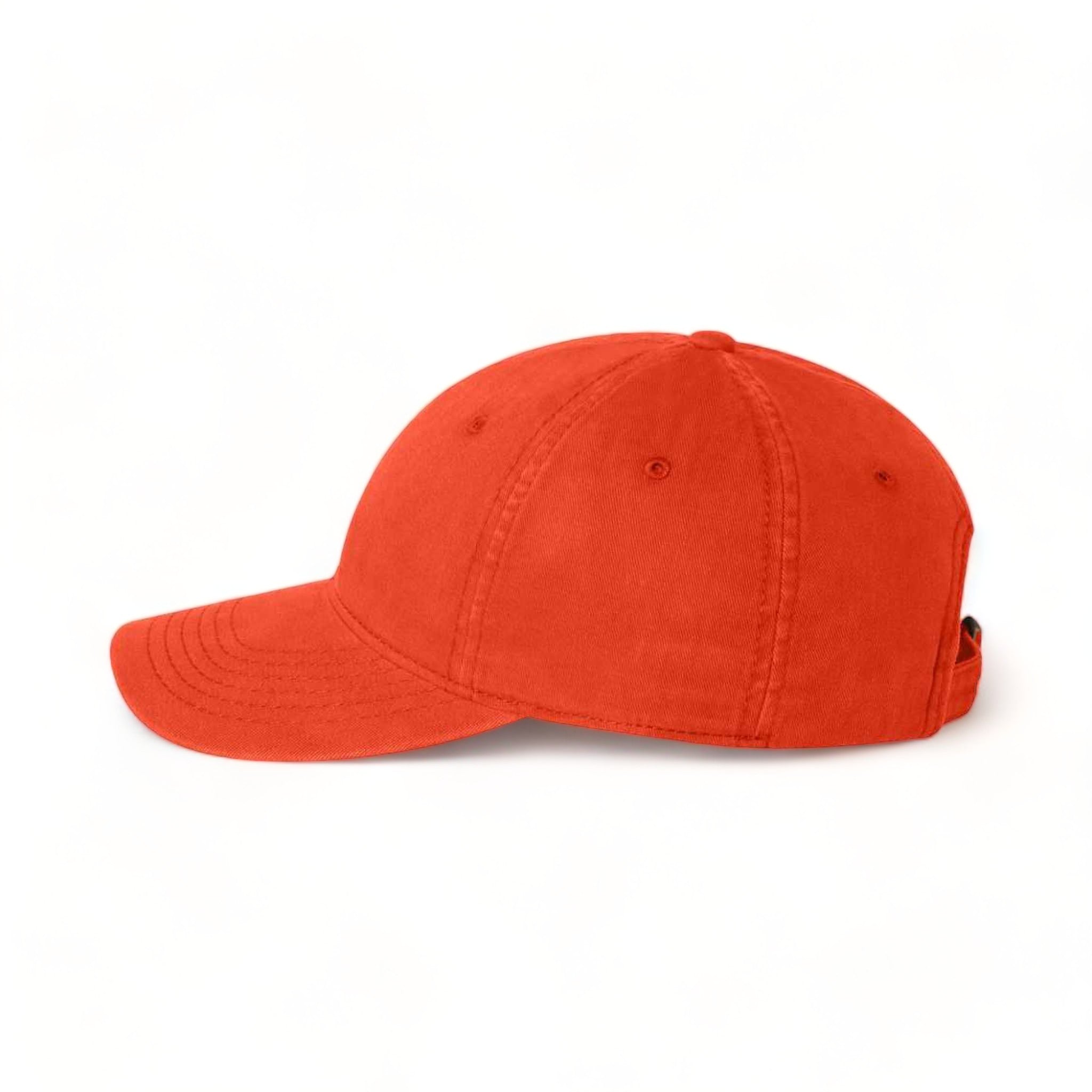 Side view of Sportsman AH35 custom hat in orange