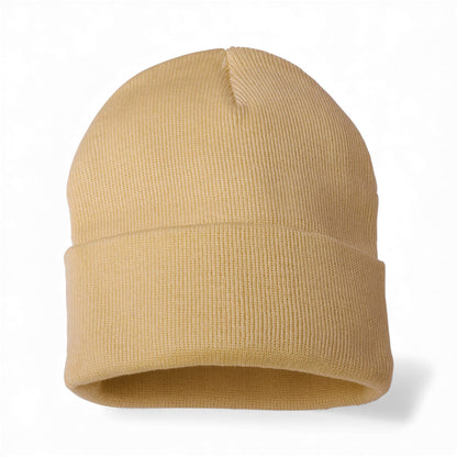 Left side view of Sportsman SP12 custom hat in camel