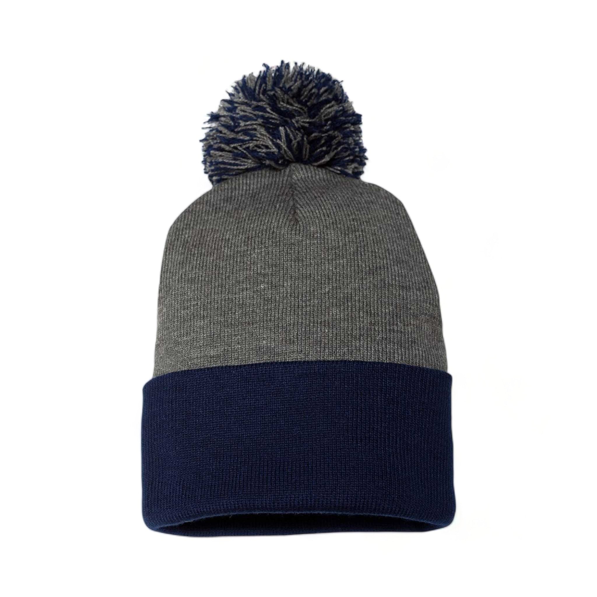 Sportsman SP15 custom beanie in dark heather grey and navy