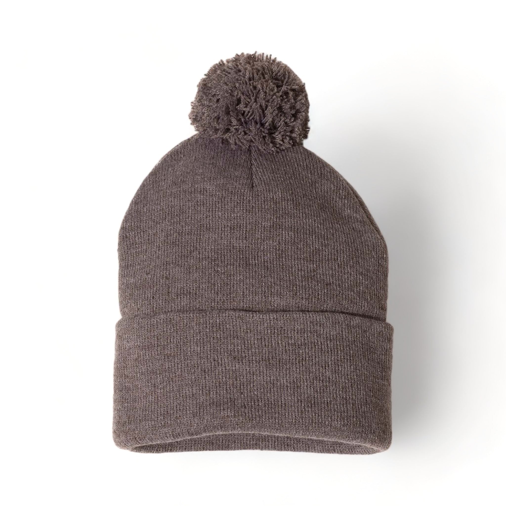 Sportsman SP15 custom beanie in heather brown