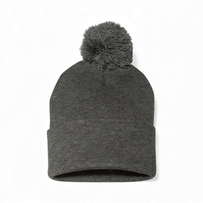 Left side view of Sportsman SP15 custom hat in dark heather grey