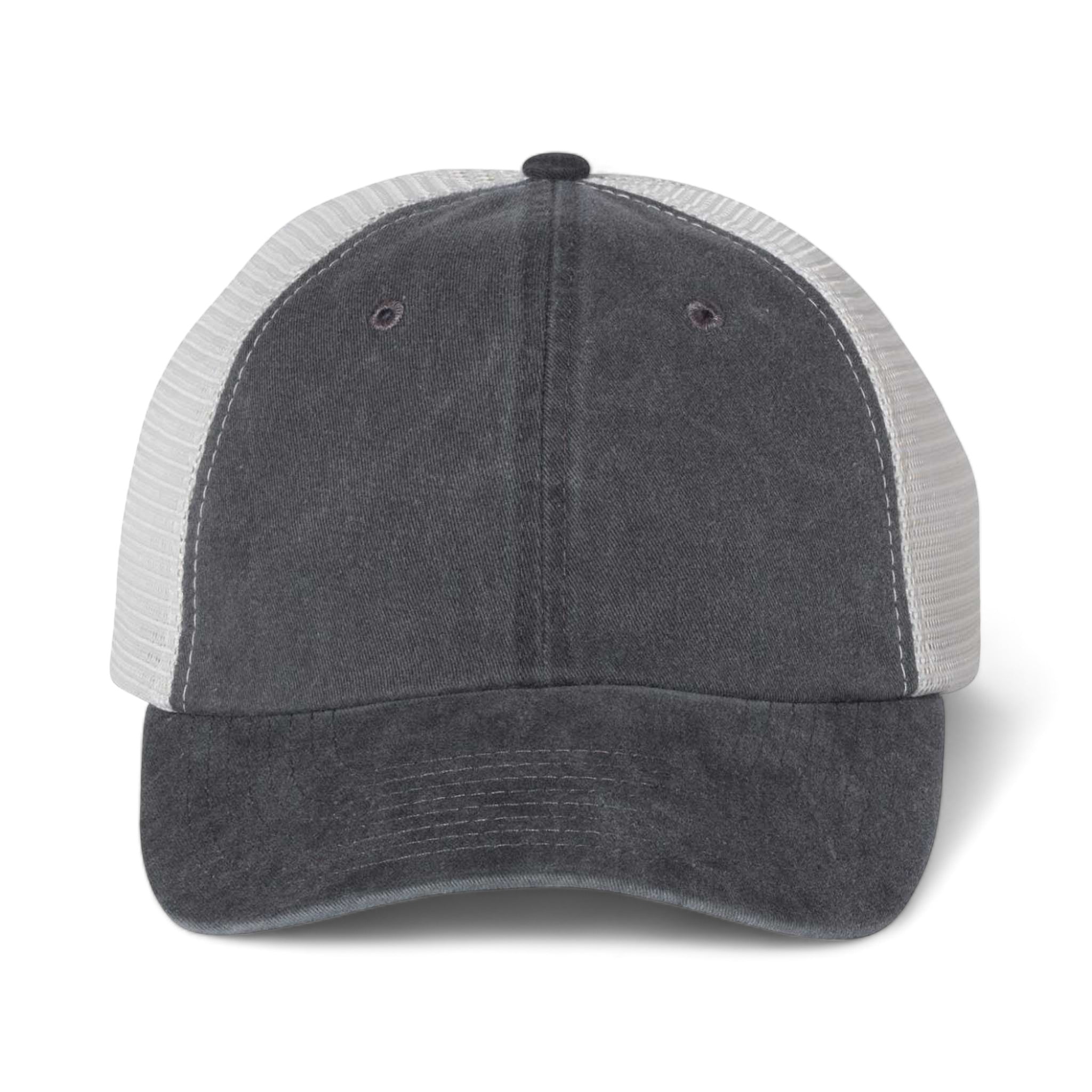 Front view of Sportsman SP510 custom hat in black and stone