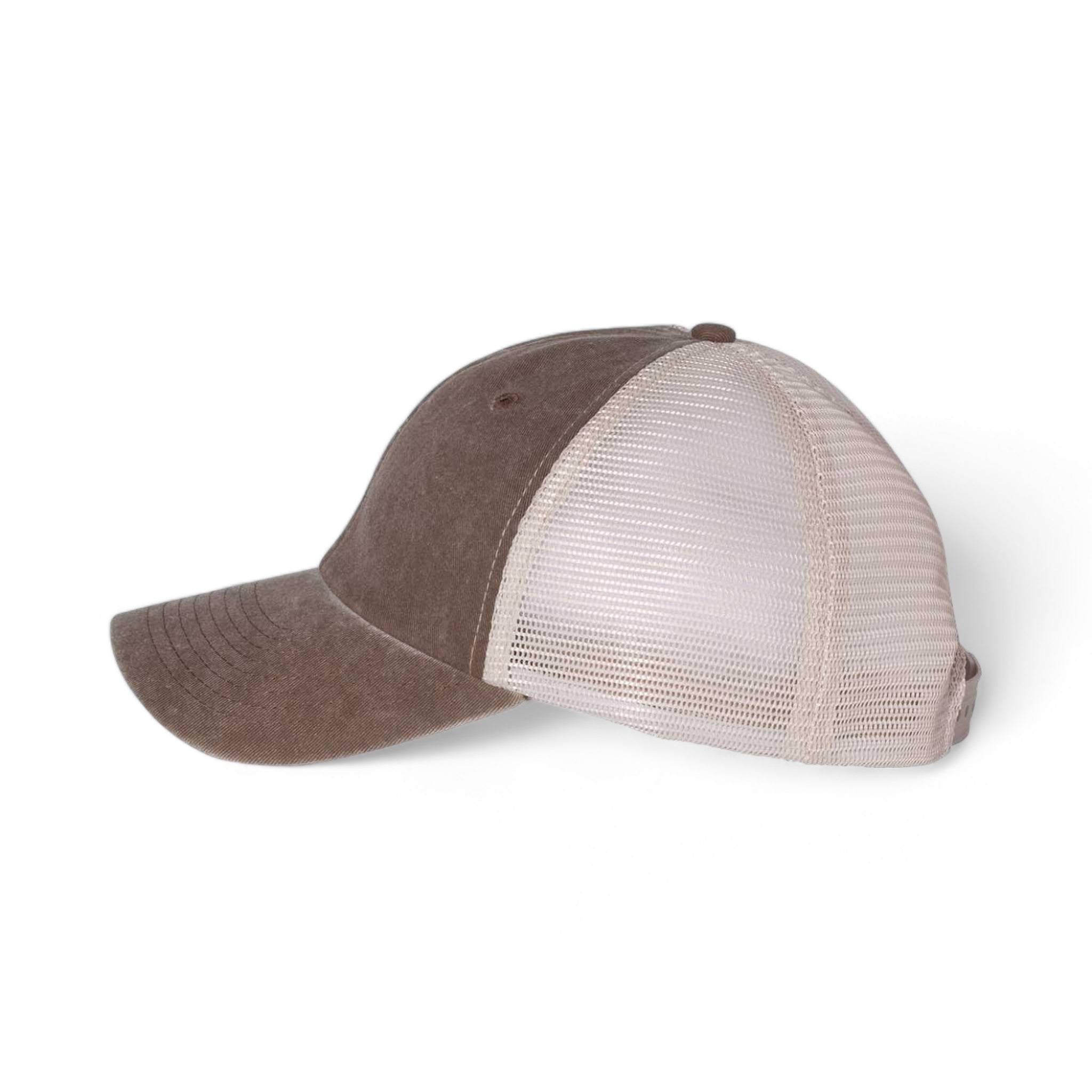 Side view of Sportsman SP510 custom hat in brown and stone