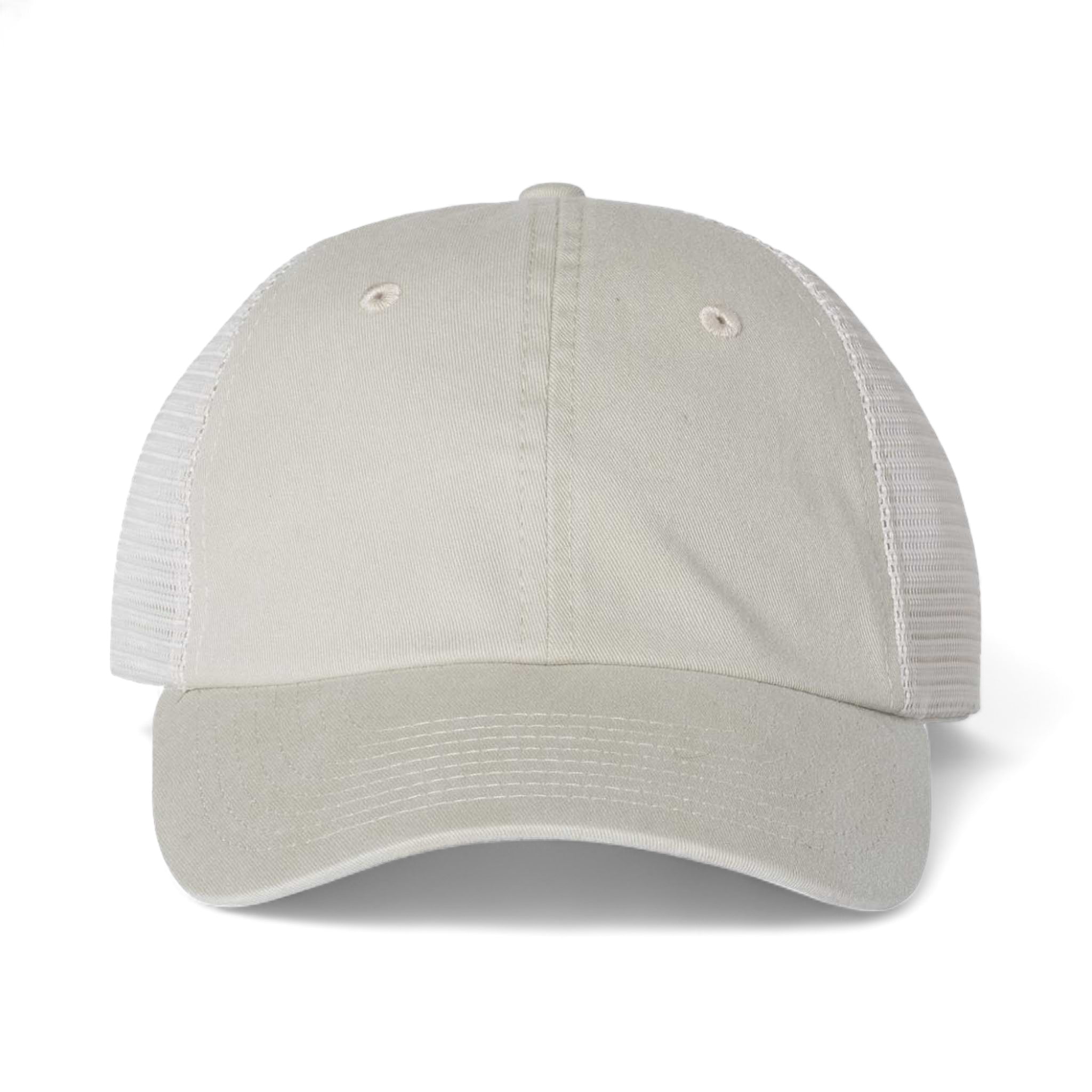 Front view of Sportsman SP510 custom hat in stone and stone