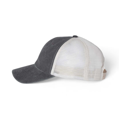 Side view of Sportsman SP510 custom hat in black and stone