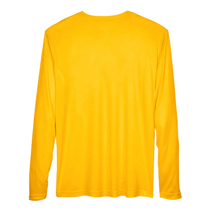 Team 365 TT11L custom long sleeve t-shirt in sport athletic gold, back view