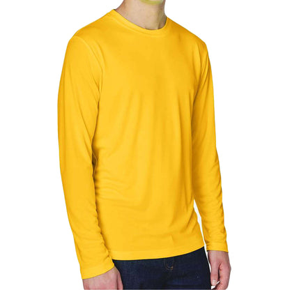 Team 365 TT11L custom long sleeve t-shirt in sport athletic gold, right side view