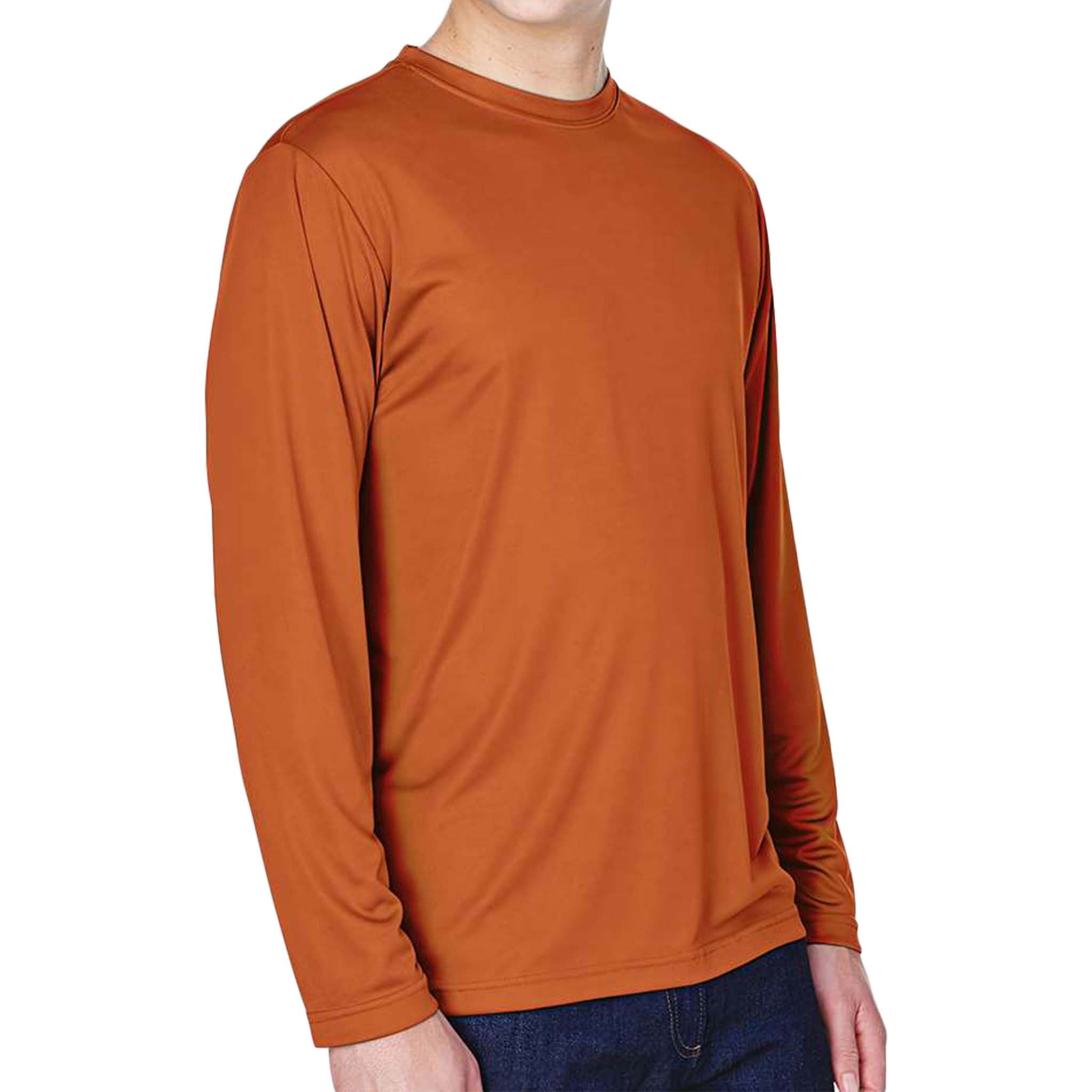 Team 365 TT11L custom long sleeve t-shirt in sport burnt orange, right side view