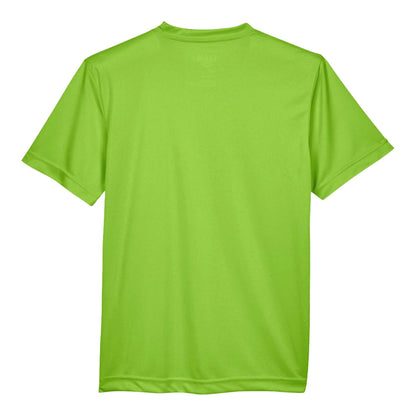 Team 365 TT11Y custom short sleeve t-shirt in acid green, back view