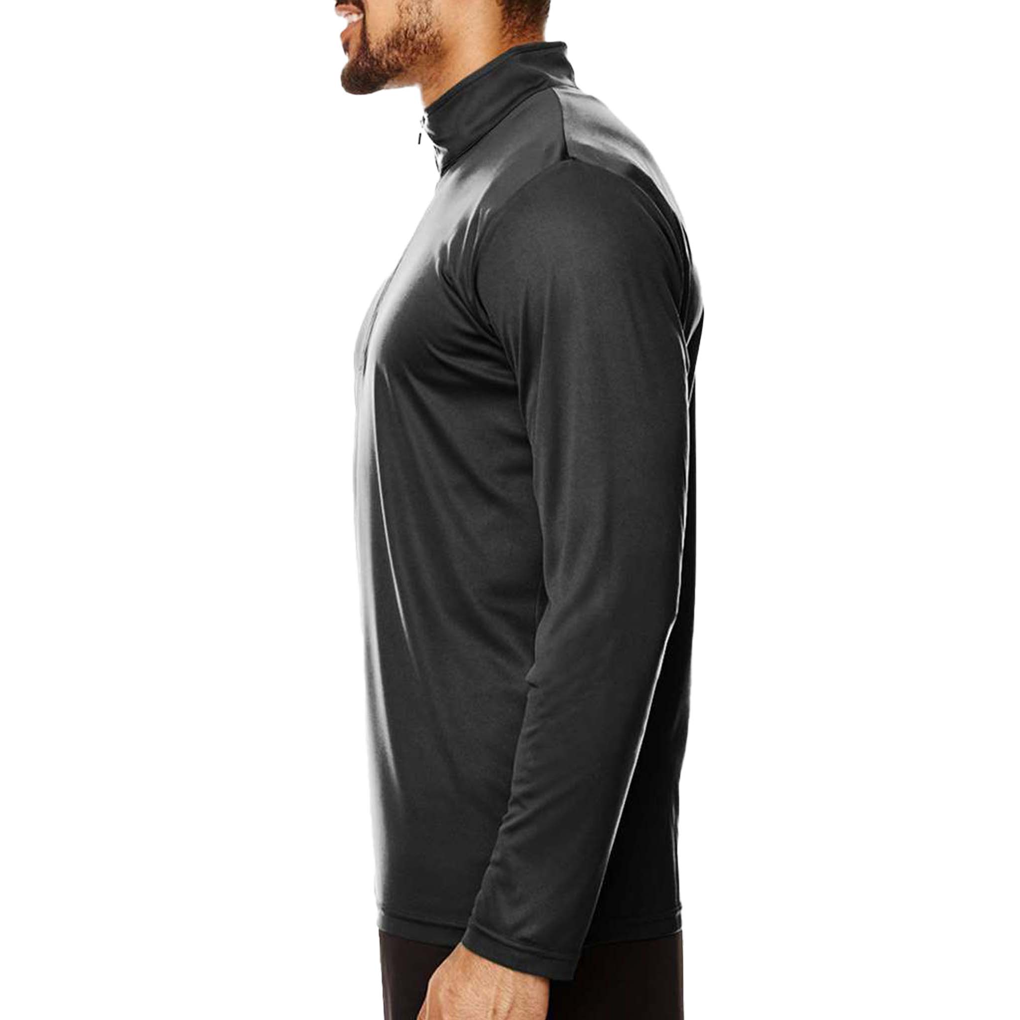 Team 365 TT31 custom quarter-zip in black, left side view