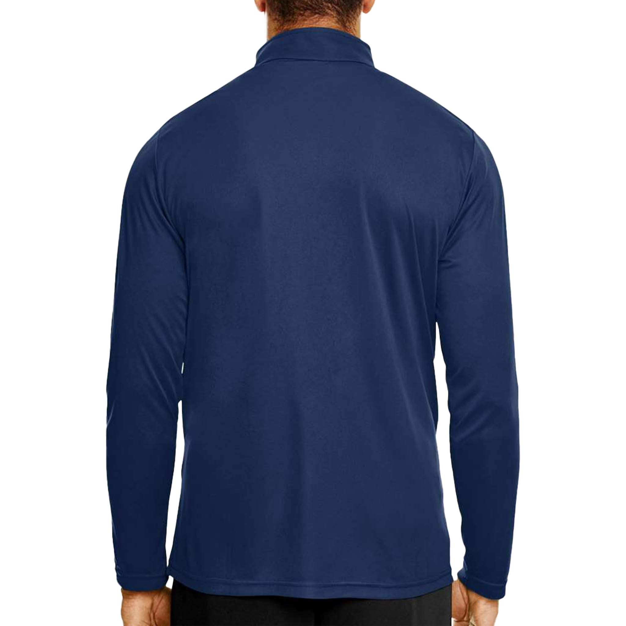 Team 365 TT31 custom quarter-zip in sport dark navy, back view