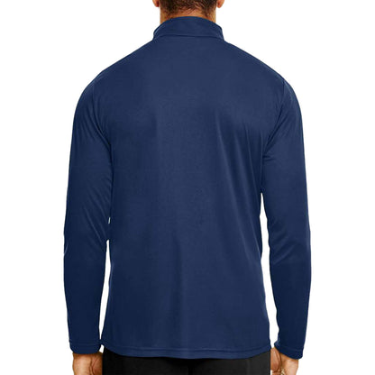 Team 365 TT31 custom quarter-zip in sport dark navy, back view