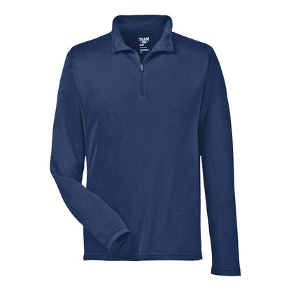 Team 365 TT31 custom quarter-zip in sport dark navy, front view