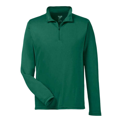 Team 365 TT31 custom quarter-zip in sport forest, front view