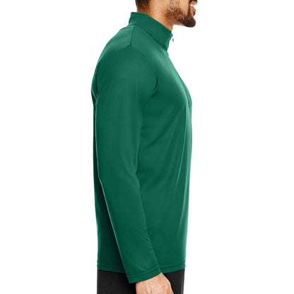 Team 365 TT31 custom quarter-zip in sport forest, right side view
