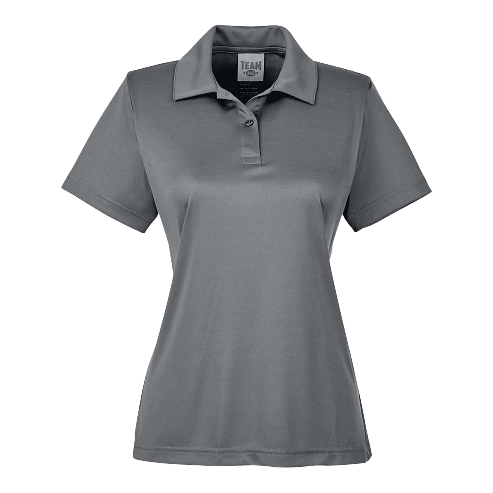 Team 365 TT51W custom polo in sport graphite, front view