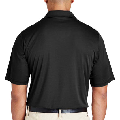 Team 365 TT51 custom polo in black, back view