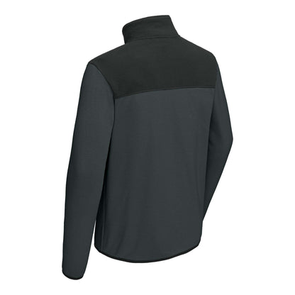 The North Face NF0A7V4L custom quarter-zip in asphalt grey and  tnf black, back view