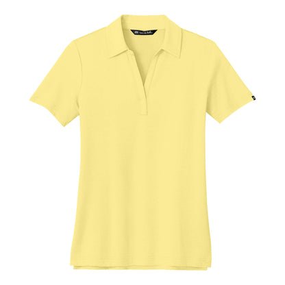 TravisMathew TM1LF071 custom polo in pale yellow, front view