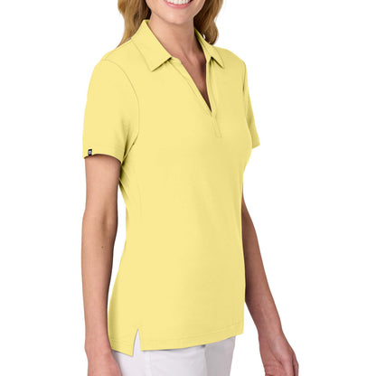 TravisMathew TM1LF071 custom polo in pale yellow, right side view