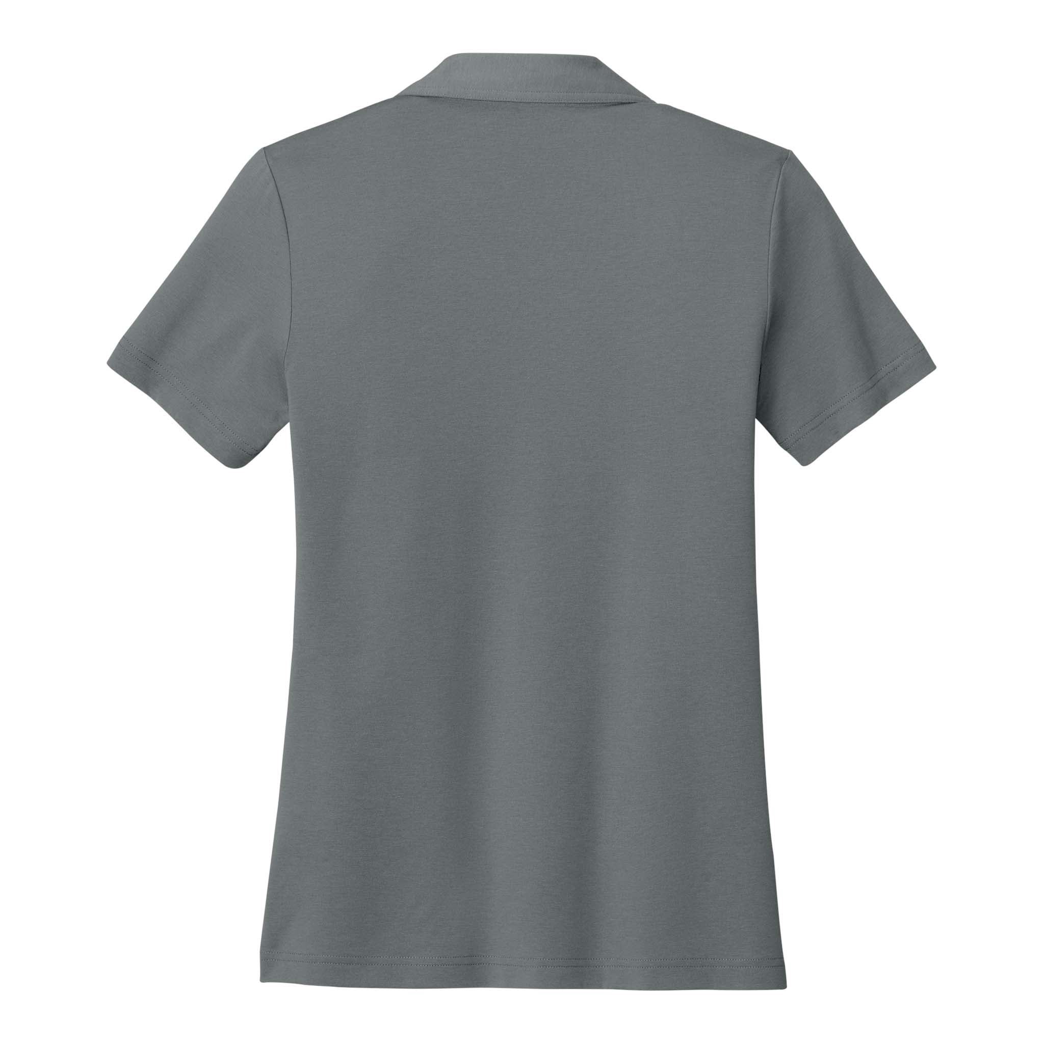 TravisMathew TM1LF071 custom polo in quiet shade grey, back view