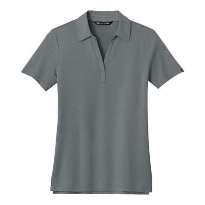TravisMathew TM1LF071 custom polo in quiet shade grey, front view