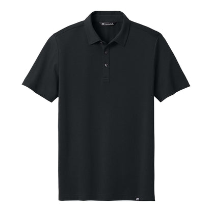 TravisMathew TMA41461 custom polo in black, front view