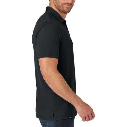 TravisMathew TMA41461 custom polo in black, right side view