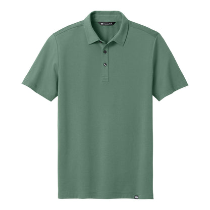 TravisMathew TMA41461 custom polo in laurel green, front view