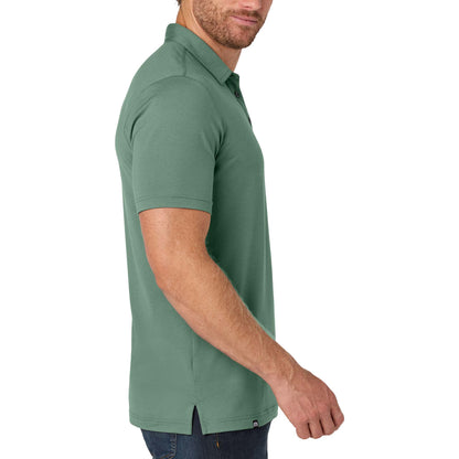TravisMathew TMA41461 custom polo in laurel green, right side view