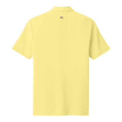 TravisMathew TMA41461 custom polo in pale yellow, back view